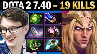 Invoker Mid with 19 Kills and Witch Blade - Pro Dota Gameplay