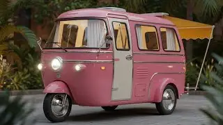 2026 Pink Tiny Electric Tricycle RV Camper 🔥 Cute, Electric & Shockingly Affordable |