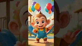 Colorful playground and balloons for kids 💖 #baby #balloon #cartoon #dance #kidsvideo