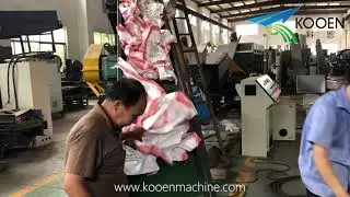 PP bags crusher PP woven bags jumbo big bags crusher machine