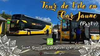 Tour de l’île en Car Jaune (Part.1) | Gare de Saint-Denis ▶️ Gare de Saint-Benoît | La Réunion 🇷🇪