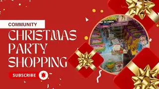 VLOGMAS DAY 1 : Community Christmas Party Shopping