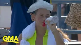 Extreme heat affects US Open