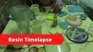 A Resin Pour But Really Quickly