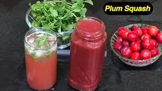 आलू बुखारे के शरबत को इस तरह एक बार बनाइए और रोज़ enjoy कीजिए | Plum Squash ।आलू बुखारे का शर्बत ।