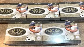 NEW RELEASE!  2020 TOPPS TIER ONE BASEBALL 5 BOX OPENING!
