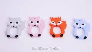 Baby Silicone Teether Fox - Baby Teething Toys Manufacturer