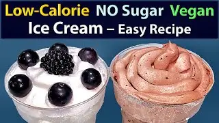 Let&rsquo;s Make Easy Homemade White & Chocolate Vegan Ice Cream &ndash; No Sugar, Low-Calorie + Nutrients