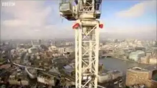 BBC Climbing up The Shard Crane