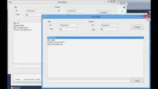 windows chat application using microsoft visual C#