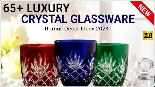 Gorgeous Vintage Colored Crystal Wine Glasses & Decanters | Home Decor Ideas
