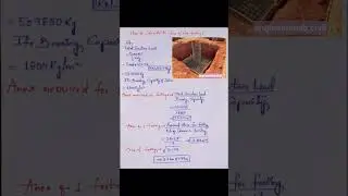 calculate Size of the  footing #shorts #engineers #trending #viral #civilengineering #engineerhub 🧿🦺