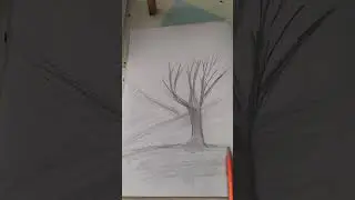 how to draw a tree #drew #tutorial