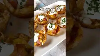 Chili Dog Tater Tots | DAY 3 #appetizers #superbowl #recipe