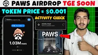 Paws Airdrop listing date | paws Airdrop price prediction | Paws new update today