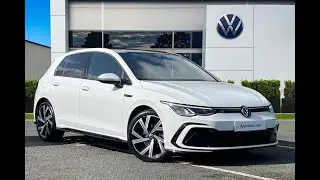 Approved Used Volkswagen Golf MK8 Hatchback 5 R-Line EVO in Pure White - DE21YZD- Wrexham Volkswagen