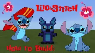 How to Build Stitch in Minecraft!!
