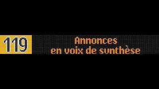 [Reconstitution] Bus 119 - Annonces en voix de synthèse