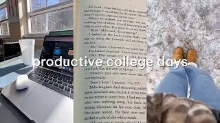 spend a productive college day with me 🎧📚