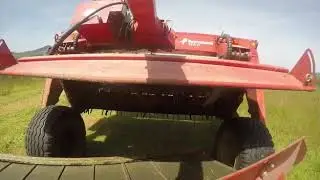 Baling silage in west Kerry Ireland