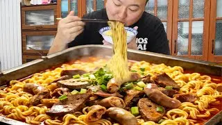 🔥【羊杂泡面】冰箱剩点羊杂碎，做碗羊杂泡面，大口吸面太过瘾！【cram阿强】