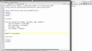 JavaScript - 34. Using an object constructor