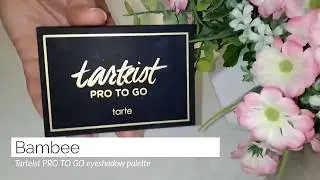 Tarteist PRO TO GO eyeshadow palette swatches