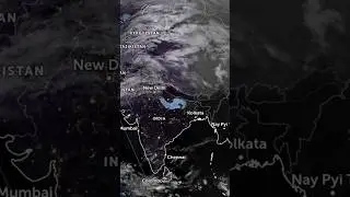 Feeling Grounded. #shorts #India #Earth #Weather #Satellite #DataVisualization