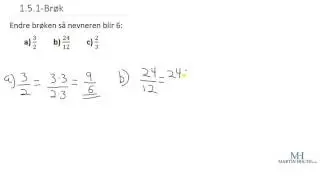 Matematikk 1P - 1.5.1- Br&oslash;kregning