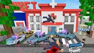School party craft Police man  jumps from building, taken to hospital in party craft 