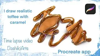 I draw realistic toffee with caramel/DashikiArts