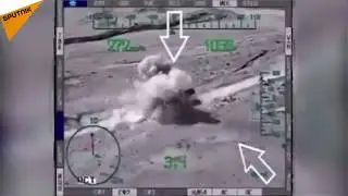 Russian Helicopter MI 28H Destroys Daesh Targets in Syria