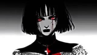 Wallpaper 4k live: Goth Anime Girl Bloody Cross Live Wallpaper