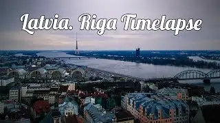 Latvia. Riga Timelapse