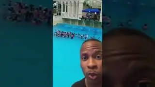CHINA WAVE POOL BREAKS AND CAUSES HUGE WAVE #shorts