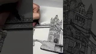 Constructing the London Bridge - #easyart #artwork #londonartist #artforsale