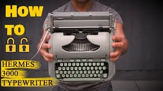How to Unlock and lock the Carriage of Hermes 3000 Typewriter & Margin Setup