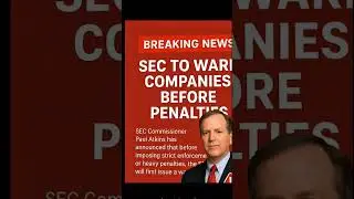 Breaking News: SEC to Warn Companies Before Penalties! 🚨📊#SEC #BreakingNews #Finance