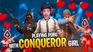 😍 PLAYING PUBG WITH MY NEW CONQUEROR GIRL TEAMMATE | PUBG MOBILE