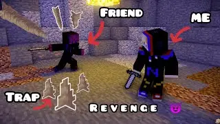 I Trapped my friend in Dripstone Trap. I Take  Revenge of my friend in Minecraft#minecraft#dripstone