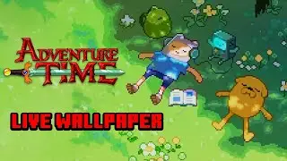 Adventure Time Pixel Art &ndash; Animated LIVE WALLPAPER | Calm Ambient Loop with Nature Vibes