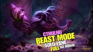 Smite - Cthulhu Solo Lane Gameplay (Conquest)