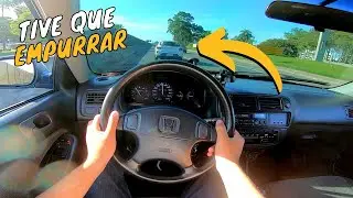 Testei o desempenho do Honda Civic 1999 na ESTRADA - fiquei surpreso!😱🚀