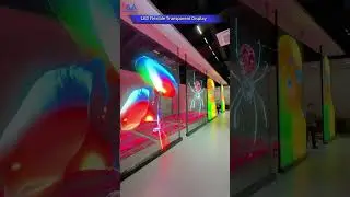 Do you know about LED transparent screens?#leddisplay #transparentscreen #ledscreen #ledwall