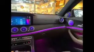 64 Colour EQS Style LED Air Vent Ambient Light For Mercedes Benz E-Cl