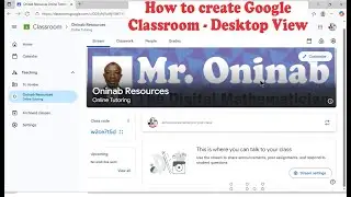 Как создать Google Classroom (версия для рабочего стола)