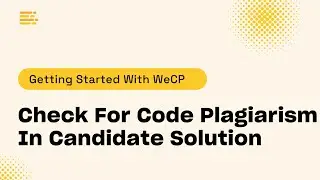 Check For Code Plagiarism In Candidate Solution