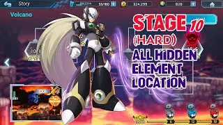 MegaMan X DiVE - Stage 10 (HARD) All Hidden Element Location