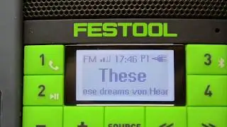 Radiotext bei dem Festool SYSROCK BR 10