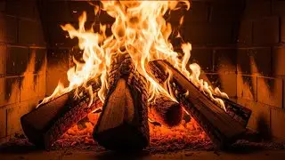 Hypnotic Fireplace Fire / Intense Crackling Wood Sounds for Sleep,Stress   Bright Fireplace ASMR